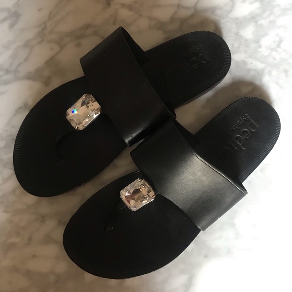 Pedro Garcia black chunky sandals with crystal 40 - Picture 4 of 5